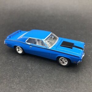 Auto World 1970 '70 Mercury Cougar Eliminator Blue Car Diecast 1/64 Scale